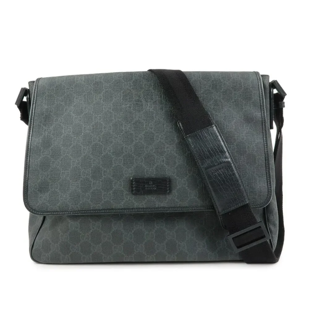 Gucci GG Supreme Messenger Bag Black